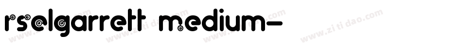 RSElGarrett Medium字体转换